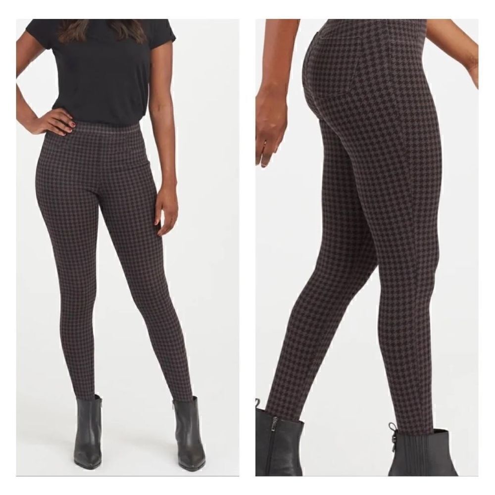 Spanx Houndstooth Ankle Jean-Ish Leggings Size XS